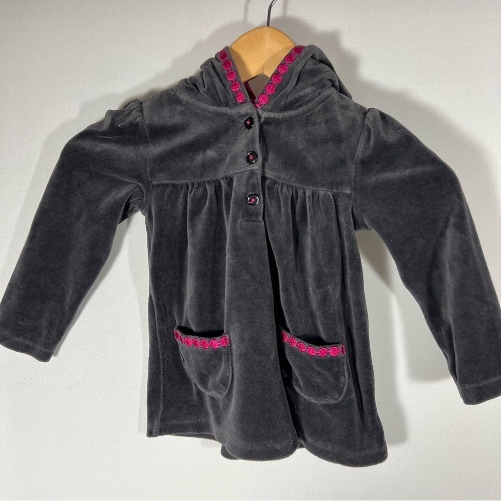 GYMBOREE Toddler Hooded Velour Top Size 4T